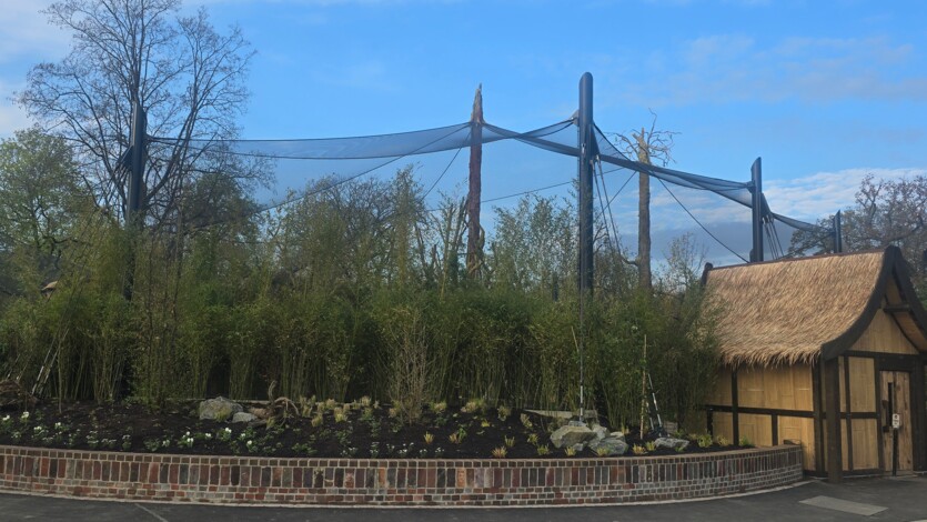 Zoo Inselwelten - Voilere mit Seiltragwerk Zoo Inselwelten - Voilere mit Seiltragwerk