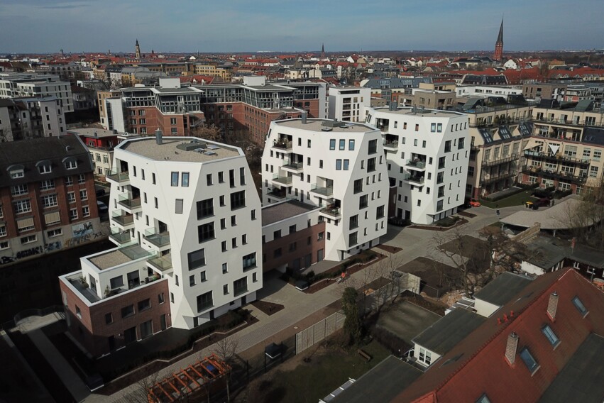 Riverhouse Luftaufnahme Rückseite Riverhouse Luftaufnahme Rückseite