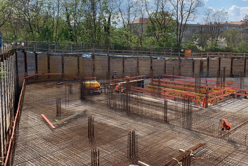 Johannistor- Decke über 2. Untergeschoss Johannistor- Decke über 2. Untergeschoss