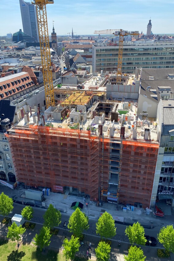 Harmelin-Quartier - Luftbild Rohbau