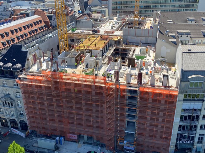 Harmelin-Quartier - Luftbild Rohbau