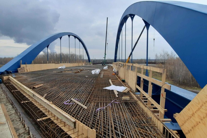 Bogenbr&uuml;cke A72 Bewehrung Fahrbahn 1