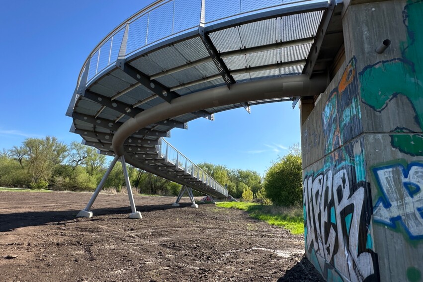 Br&uuml;cke Ruderkanal Rampe querformat