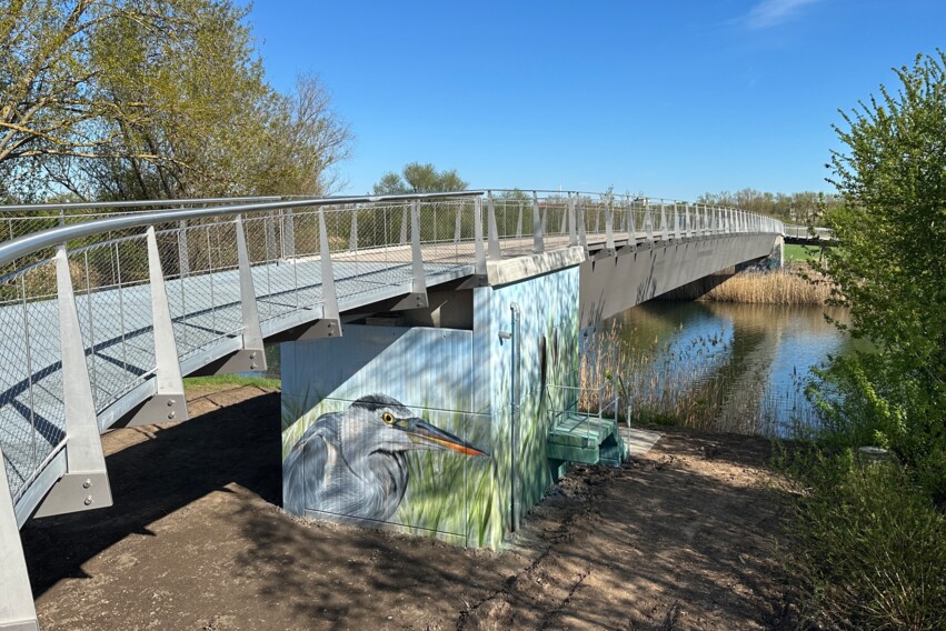 Brücke Ruderkanal Widerlager Brücke Ruderkanal Widerlager